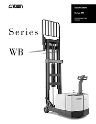 Crown Equipment Series WB User Manual