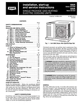 Bryant Single Package Gas Heating /Electric Cooling Units 588A User Manual