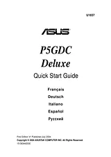 ASUS P5GDC Deluxe Quick Setup Guide