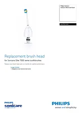 Philips HX7011 1-pack Compact sonic toothbrush head HX7011/10 Folheto