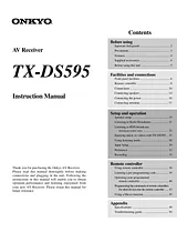 ONKYO TX-DS595 Instruction Manual