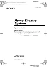 Sony ss-cnp700 Manual