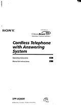Sony SPP-AQ600 Manual