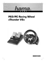 Hama Racing Wheel Thunder V5 for PS3 00051845 Fiche De Données