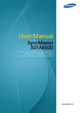 Samsung S27A850D Manual De Usuario