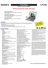 Sony pcg-frv26 Specification Guide