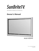 SunBriteTV 4660HD ユーザーズマニュアル