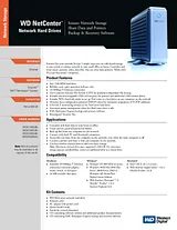 Western Digital NetCenter 500 GB Ethernet Hard Drive WDXE5000KSE Leaflet