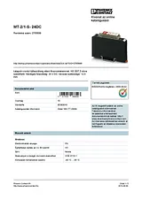 Phoenix Contact Surge protection device MT-2/1-S- 24DC 2765699 2765699 Data Sheet