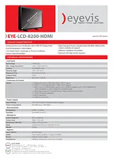 eyevis EYE-LCD-8200-HDMI Folheto
