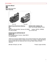 Hitachi VM-E110A Manual Do Utilizador