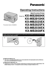 Panasonic KX-MB2025EX Manual De Usuario