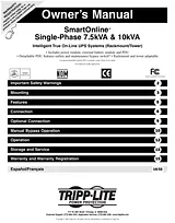 Tripp Lite Single-Phase 7.5kVA Manuel D’Utilisation