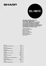 Sharp EL-1801C Operating Guide