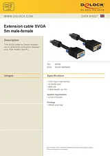 DeLOCK 5m VGA Cable 82566 Data Sheet