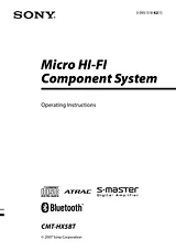 Sony CMT-HX5BT Manual Do Utilizador