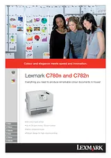 Lexmark C782dn 10Z0166 Manual Do Utilizador