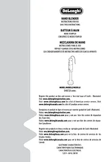 DeLonghi Triblade DHB723 Manuale Istruttivo