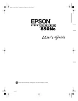 Epson 850Ne User Manual