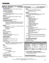Toshiba l640-ez1410 Specification Guide