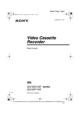 Sony SLV-SE210D Справочник Пользователя