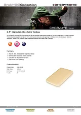 Conceptronic 2,5" Harddisk Box Mini Yellow C20-257 ユーザーズマニュアル