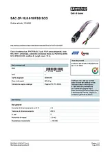 Phoenix Contact Bus system cable SAC-2P-10,0-910/FSB SCO 1518083 1518083 Data Sheet