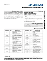 Maxim Integrated MAX17127 Evaluation Kit MAX17127EVKIT+ MAX17127EVKIT+ Datenbogen