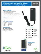 iGo 90W Automatic Laptop Wall Charger PS00137-2008 전단