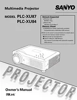 Sanyo PLC-XU84 Manual Do Utilizador