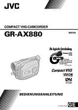JVC GR-AX880 Справочник Пользователя
