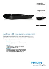 Philips Blu-ray Disc/DVD player BDP3480 BDP3480/05 Leaflet