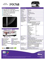 Benq MX768 9H.JA977.34E 产品宣传页