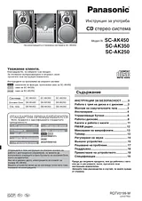 Panasonic SC-AK450 작동 가이드