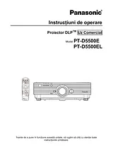 Panasonic PT-D5500E Mode D’Emploi