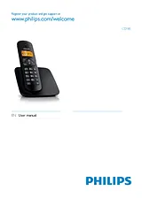 Philips Cordless phone CD1802B CD1802B/05 Справочник Пользователя