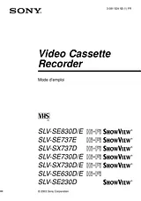 Sony SLV-SE230D ユーザーズマニュアル