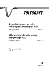 Voltcraft ENERGY-LOGGER 4000 French 180 d Energy-Logger 4000 Manuale Utente