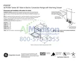 GE PS920SFSS Specification Sheet