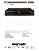 Marantz dv4001 Guia De Especificação