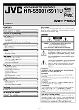 JVC HR-S5901 User Manual