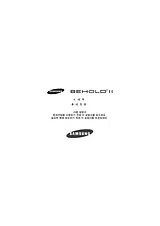 Samsung Behold II User Manual