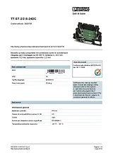 Phoenix Contact Surge protection device TT-ST-2/2-S-24DC 2920735 2920735 Data Sheet