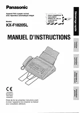 Panasonic KXF1820BL Manuel D'Instructions