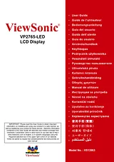 Viewsonic VP2765-LED 사용자 설명서