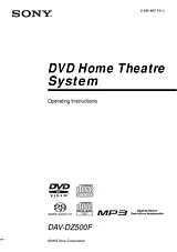 Sony DAV-DZ500F Manual Do Utilizador