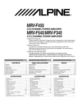 Alpine MRV-F340 Mode D'Emploi