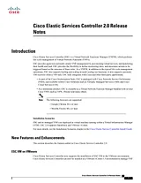 Cisco Cisco Elastic Services Controller 2.0 Примечания к выпуску
