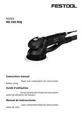 Festool RO 150 FEQ Manual Do Utilizador