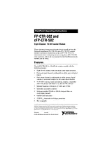 National Instruments FP-CTR-502 ユーザーズマニュアル